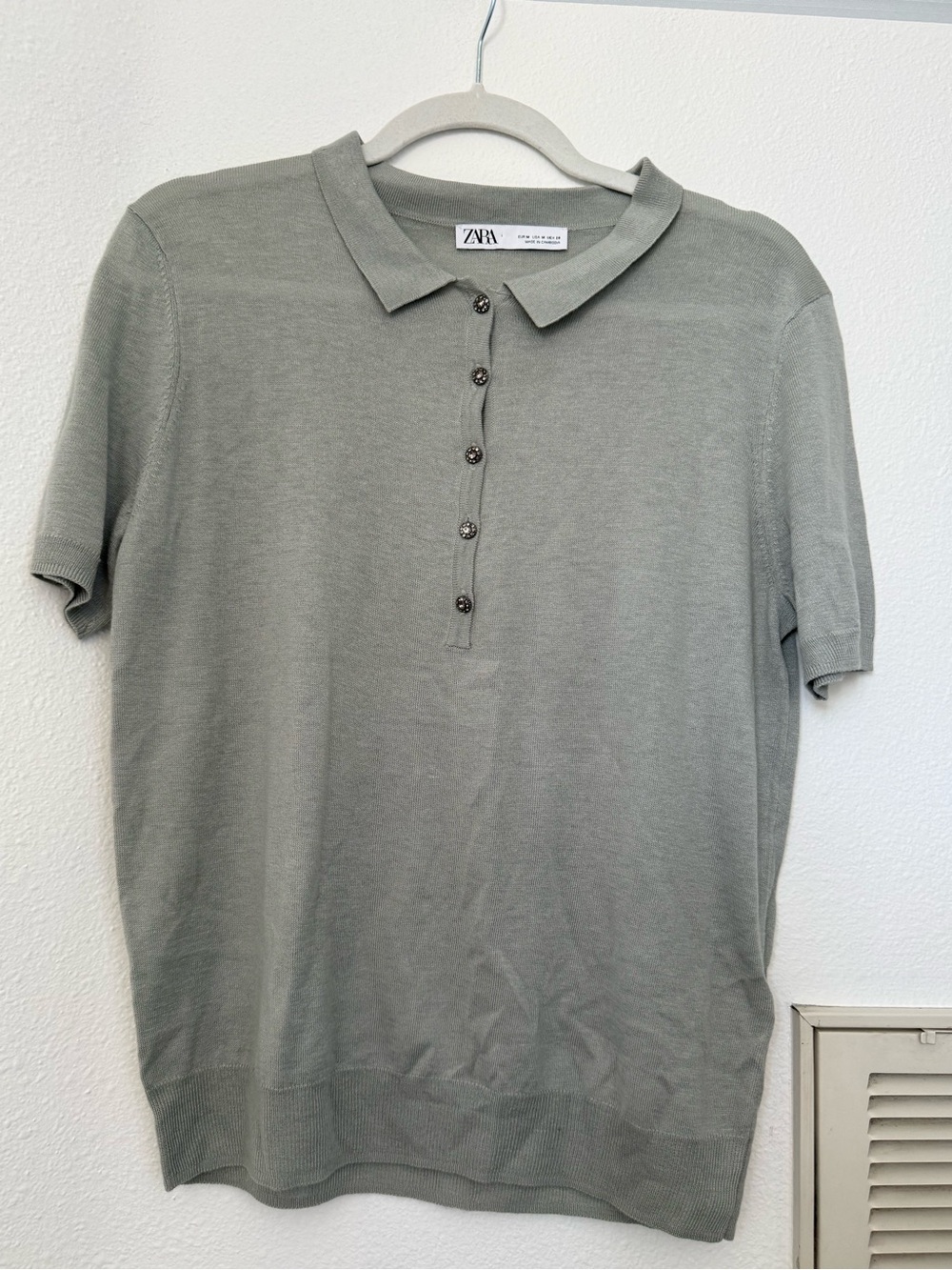 Zara Short Sleeve Polo Shirt